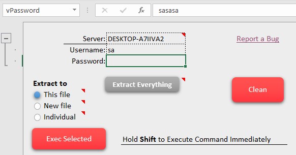 Blitz Excel UI Change Log